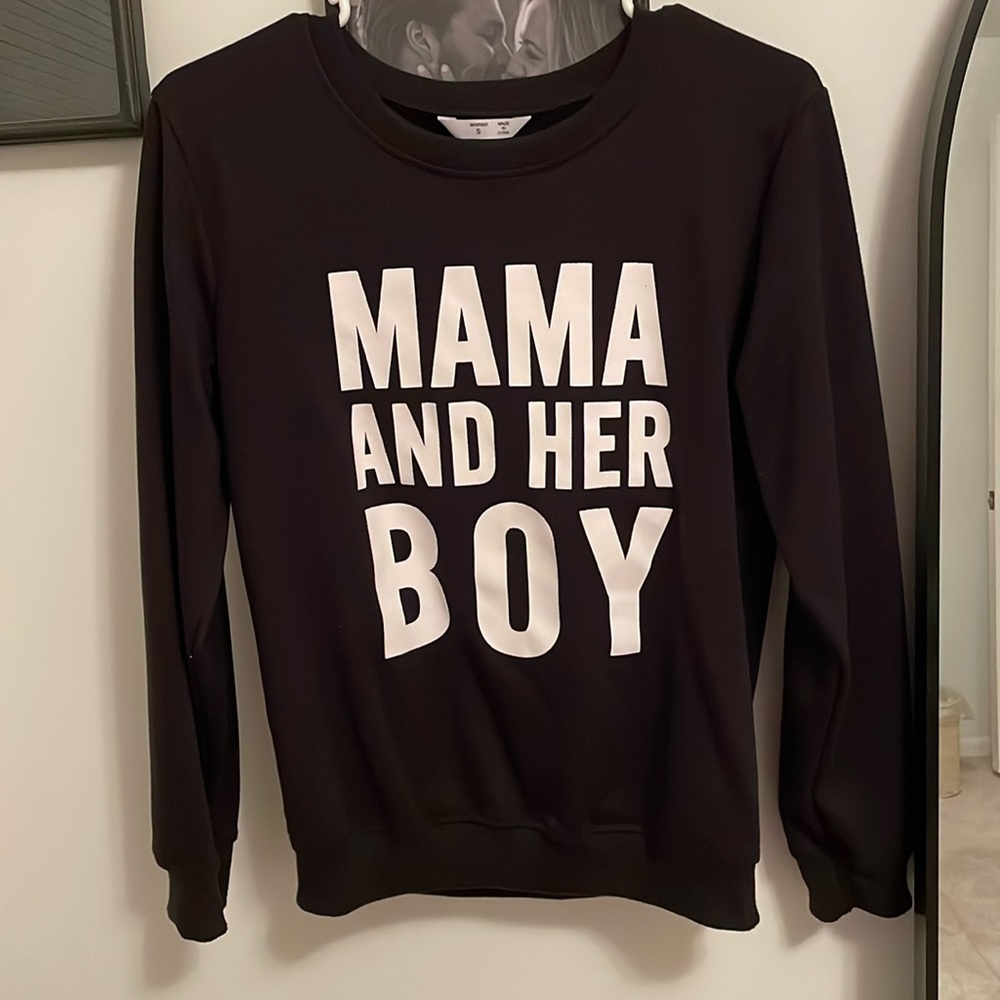 Mama and her boy crewneck